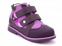 136-82 Бос(Bos), ботинки детские утепленные ортопедические профилактические, нубук, фиолетовый, сиреневый в Томске