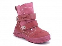 215-96,87,17 Тотто (Totto), ботинки детские зимние ортопедические профилактические, мех, нубук, кожа, розовый. в Томске