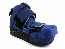 LM-406 LUOMMA, барука, сандалии терапевтические  компенсаторный ботинок для здоровой ноги,  текстиль, синий (Цена за 1 полупарок) 