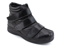 B815-1 Доктор Спектор (Doktor Spektor), ботинки ортопедические для взрослых, кожа, черный, полнота 12 