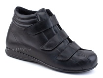 5008-02-1 Плюмекс (Plumex), ботинки для взрослых зимние, натуральная шерсть, кожа, черный, полнота 10 в Томске