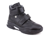 3541-131 Тотто (Totto), ботинки детские утепленные ортопедические профилактические, кожа, байка, чёрный в Томске