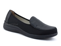 84-122-22-402/30 Рикосс (Ricoss) туфли для взрослых, текстиль, кожа, черный, полнота 9 в Томске