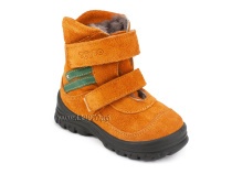 203-85,044 Тотто (Totto), ботинки зимние, оранжевый, зеленый, натуральный мех, замша. в Томске