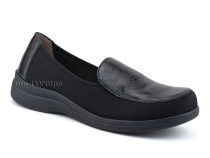 84-52Т-22-402/30 Рикосс (Ricoss) туфли для взрослых, кожа, лак, текстиль, черный, полнота 9 в Томске
