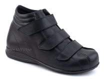 5008-01  Плюмекс (Plumex), ботинки для взрослых демисезонные утепленные, кожа, черный, полнота 10. в Томске