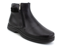 190335 Марк Сурсил, ботинки для взрослых зимние, натуральный мех, кожа, черный, полнота 9 